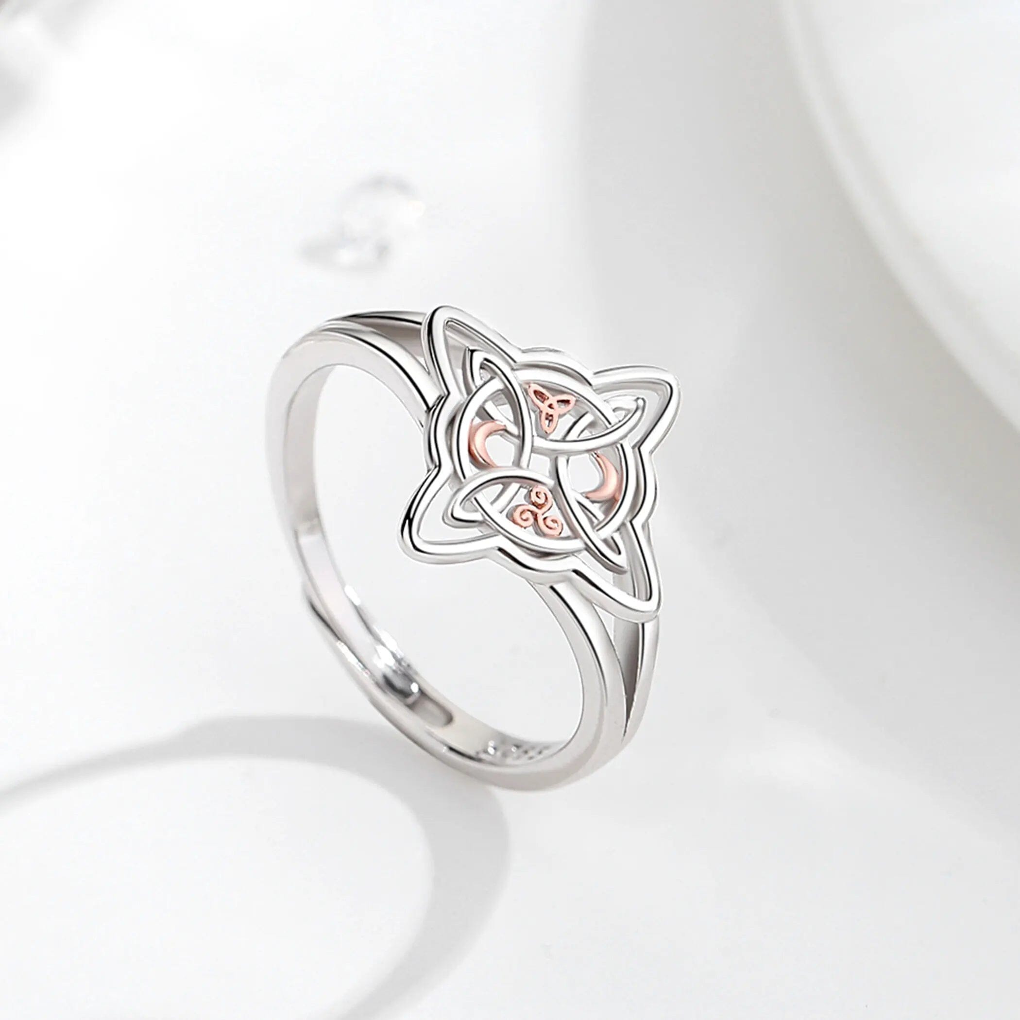 Anel Arianrhod em Prata 925- Tamanho Ajustável Ring Tesouros Vikings