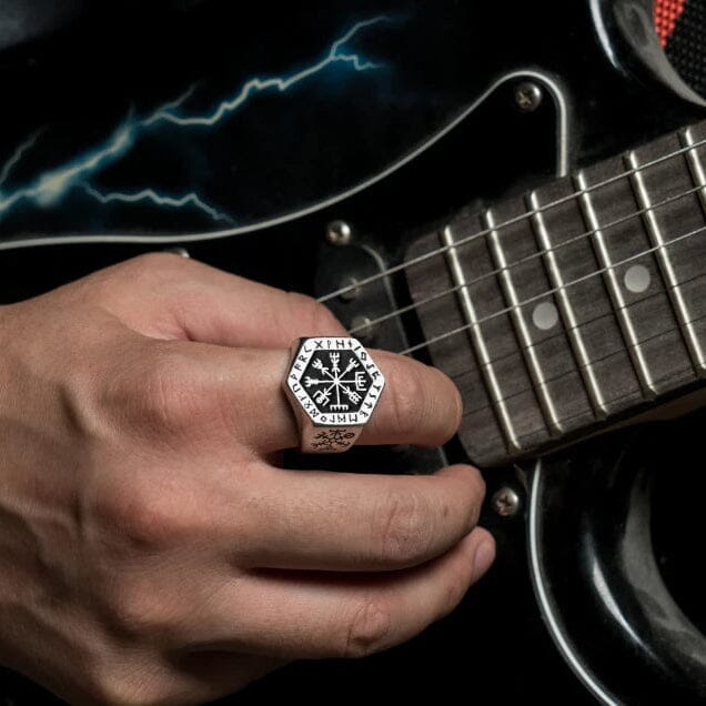 Anel Heimdall em Aço Inoxidável Ring Tesouros Vikings