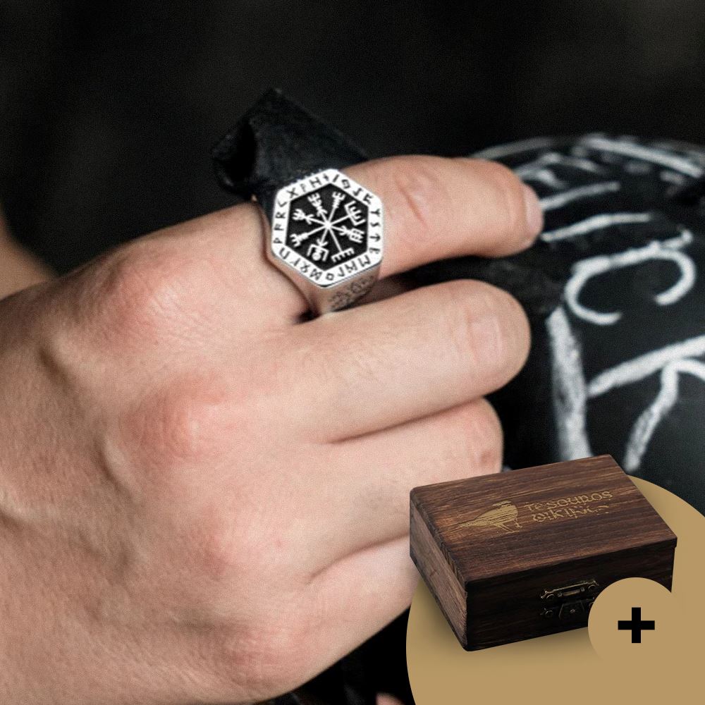 Anel Heimdall em Aço Inoxidável Ring Tesouros Vikings