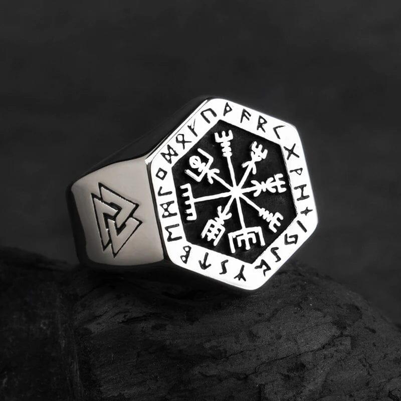 Anel Heimdall em Aço Inoxidável Ring Tesouros Vikings