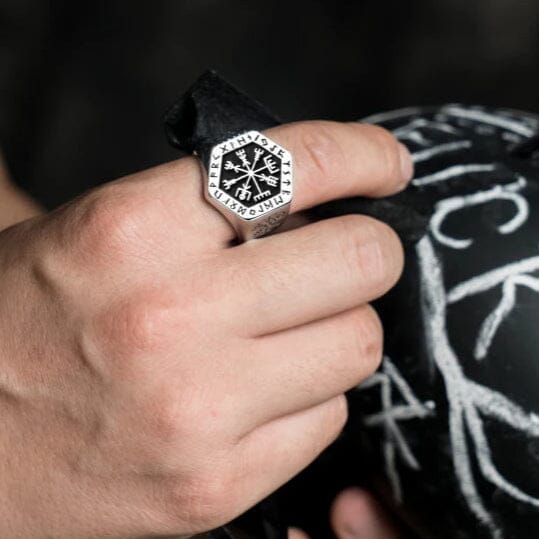 Anel Heimdall em Aço Inoxidável Ring Tesouros Vikings