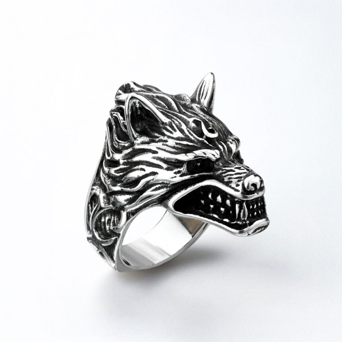 Anel Lobo do Norte em Aço Inoxidável Ring Tesouros Vikings