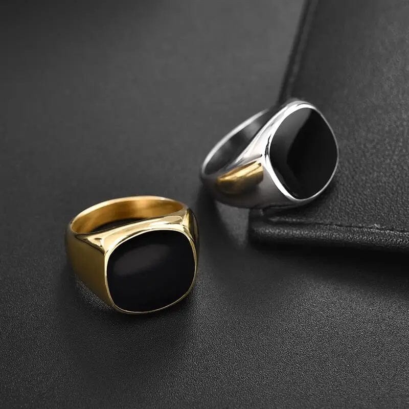 Anel Midgard com Pedra de Zircônia em Aço Inoxidável Anel Midgard com Pedra de Zircônia em Aço Inoxidável Tesouros Vikings
