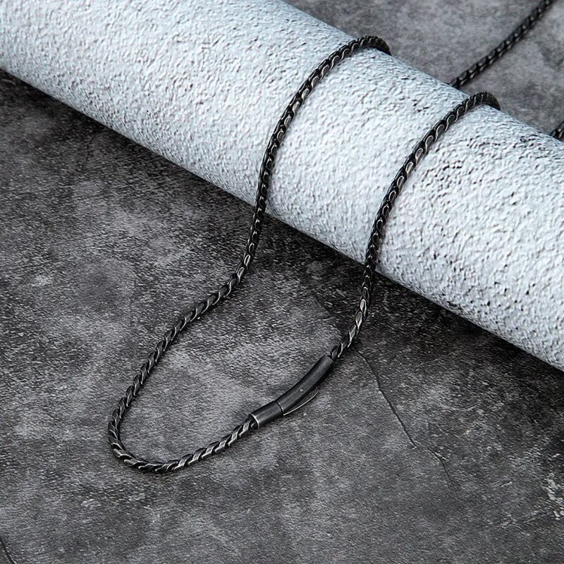 BALDUR - Colar Masculino em Aço Inoxidável Necklace Tesouros Vikings