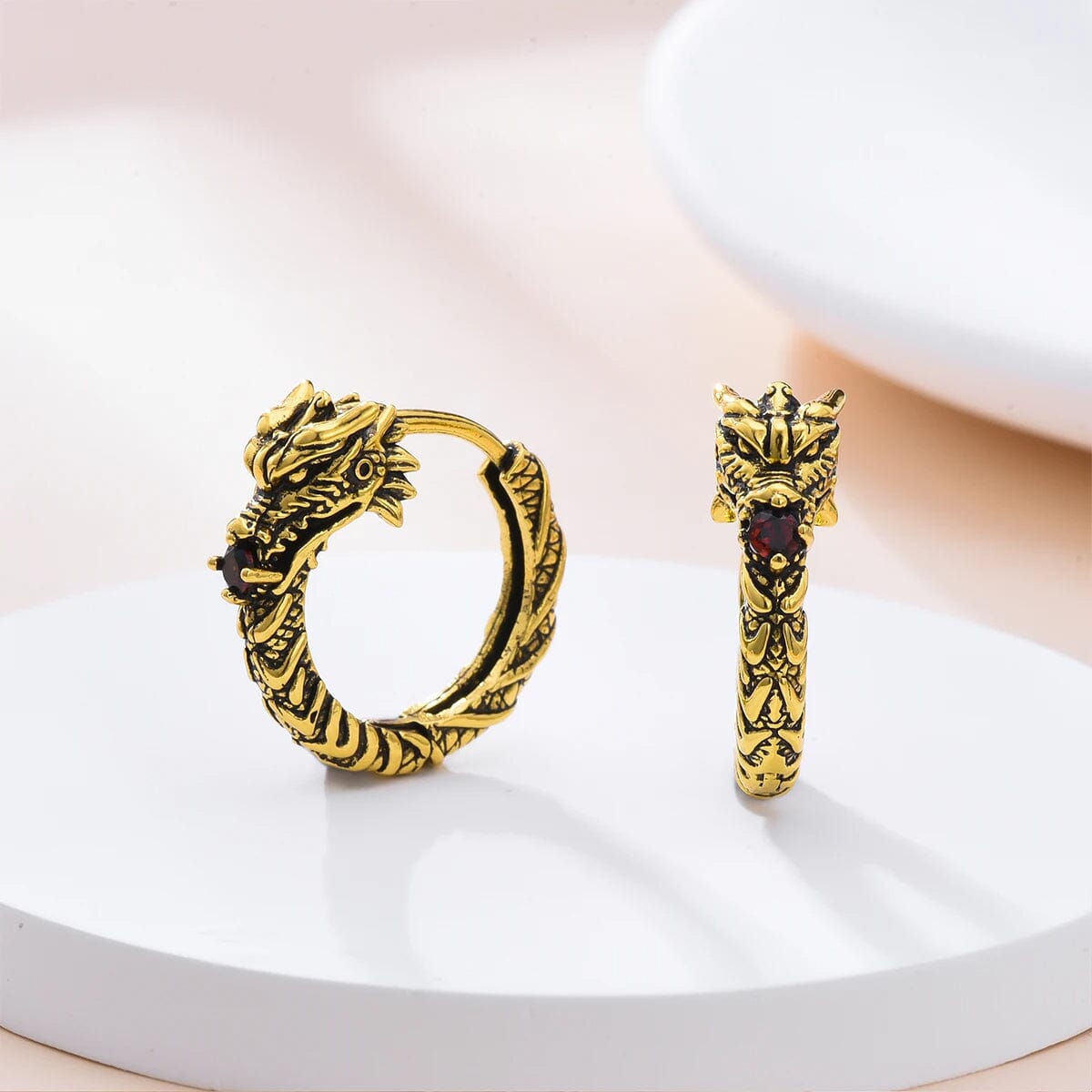 BALERION - Brincos de Dragão em Aço BALERION - Brincos de Dragão em Aço Tesouros Vikings