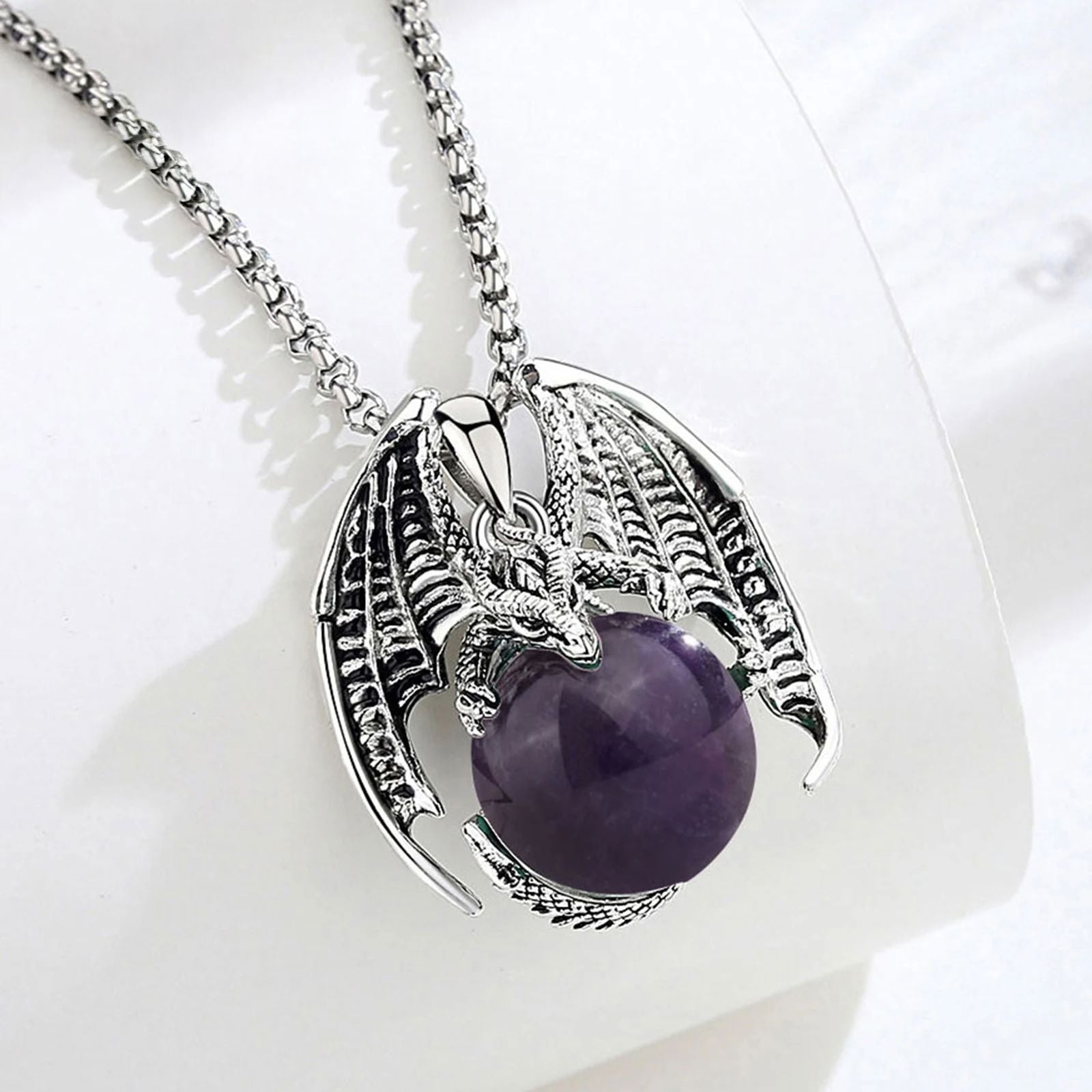 Colar Dragon's Soul - Banhado em Prata 925 Necklace Tesouros Vikings
