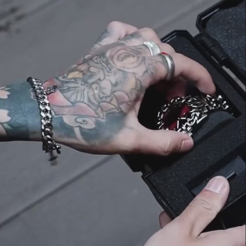 Dragon Scale – Relógio Viking em Aço Relógio Tesouros Vikings