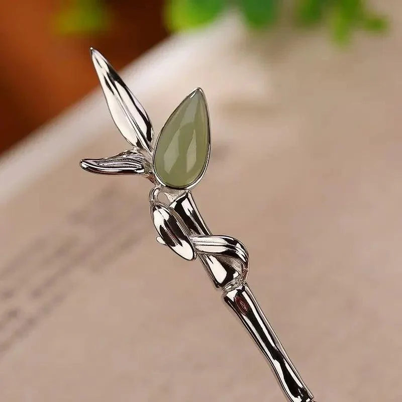 Grampo de Cabelo Green Leaves Presilhas Eclipsia