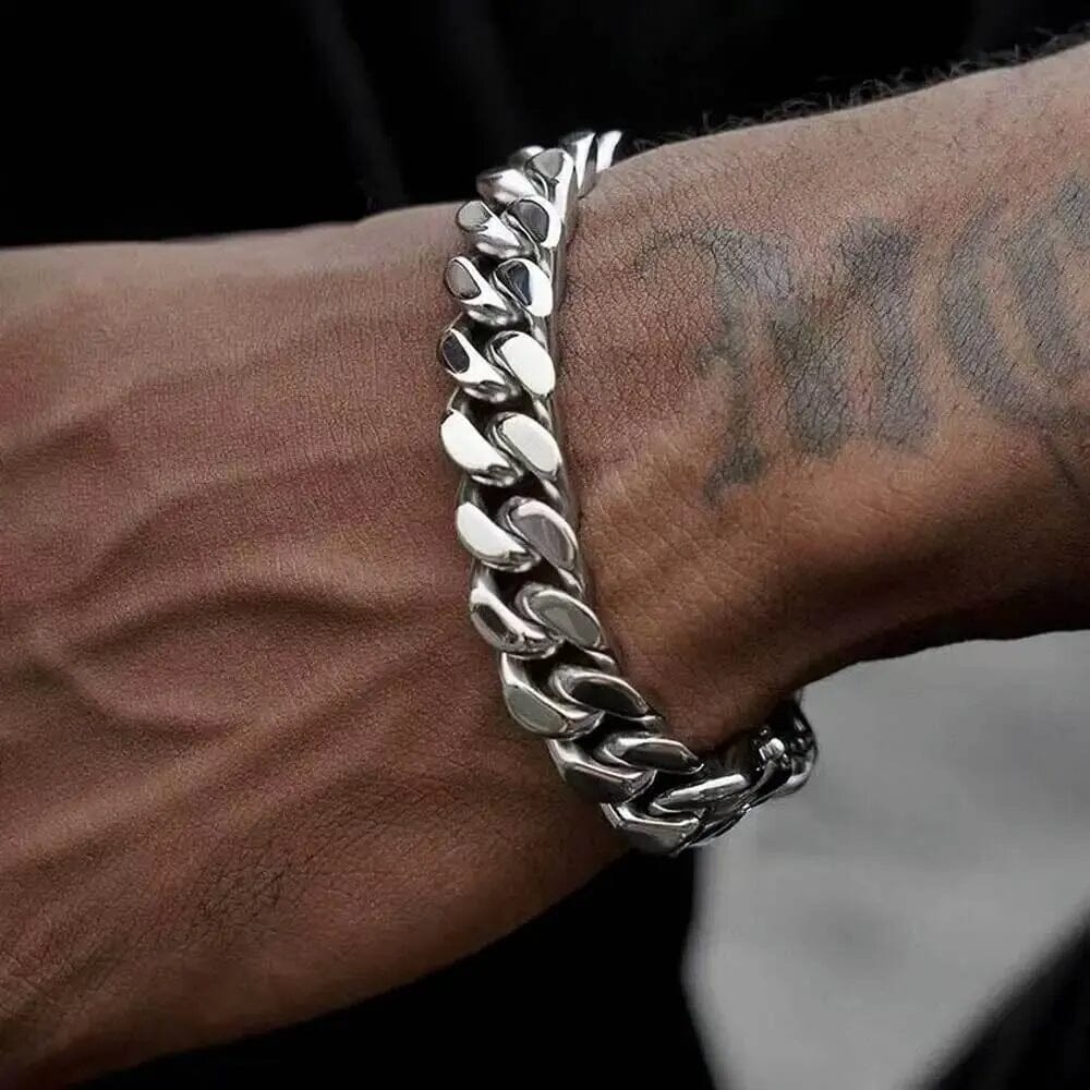 HARALD - Pulseira Masculina em Aço Inoxidável Bracelet Tesouros Vikings
