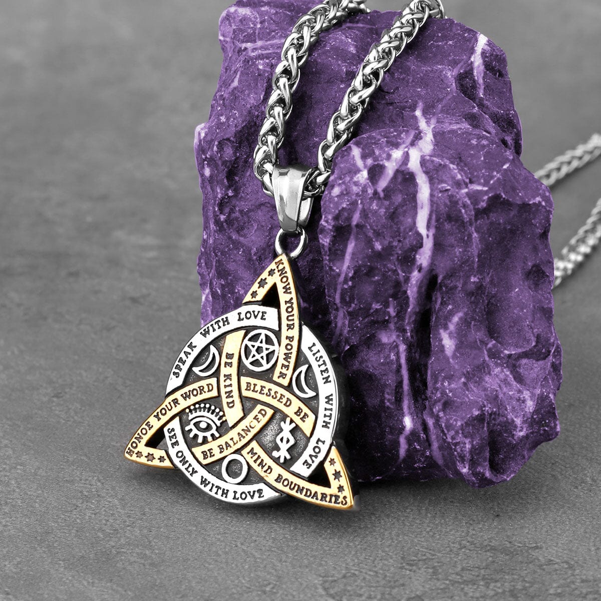 Nó Celta - Colar em Aço Inoxidável Necklace Tesouros Vikings
