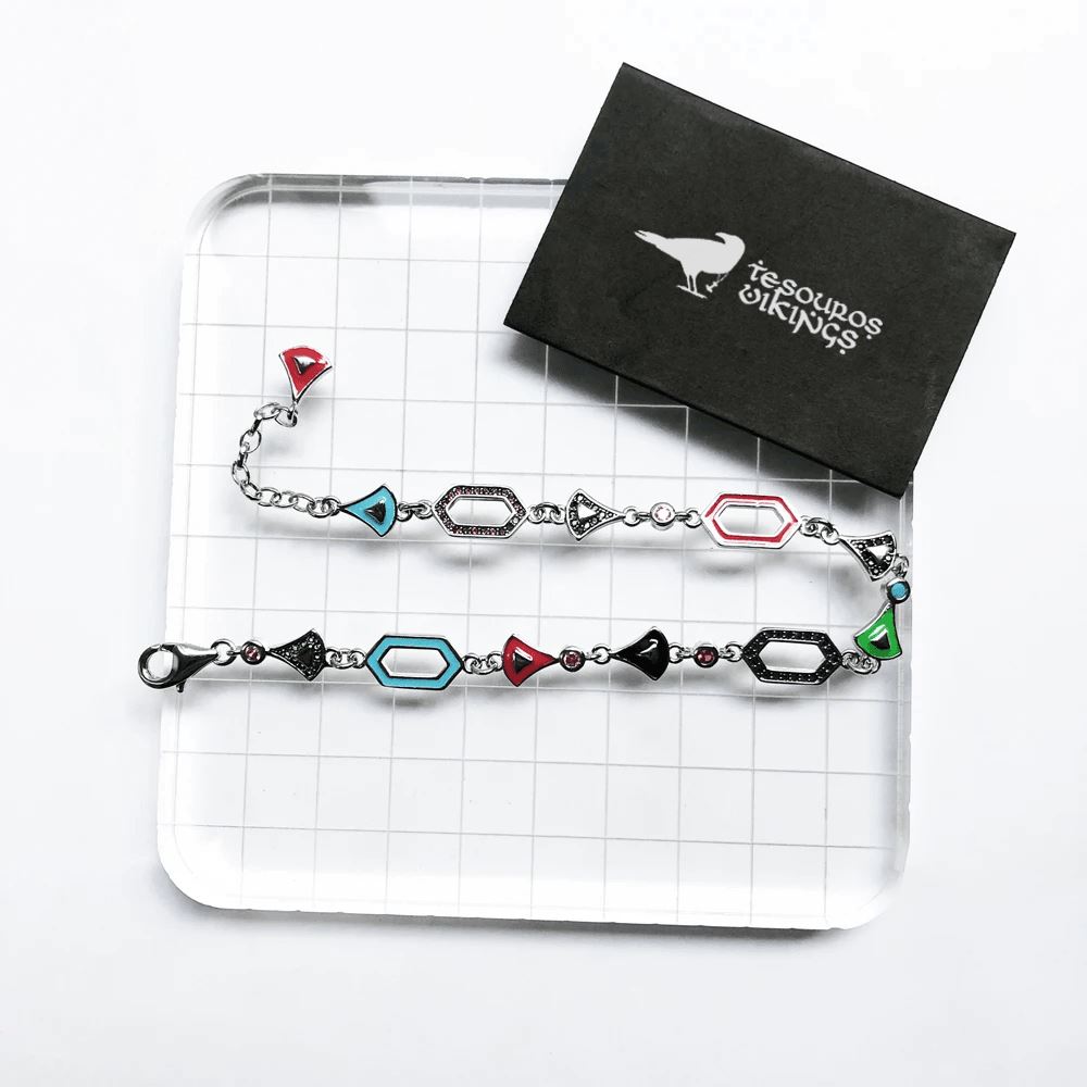 Pulseira Freya em Prata 925 - Ajustável Bracelet Tesouros Vikings