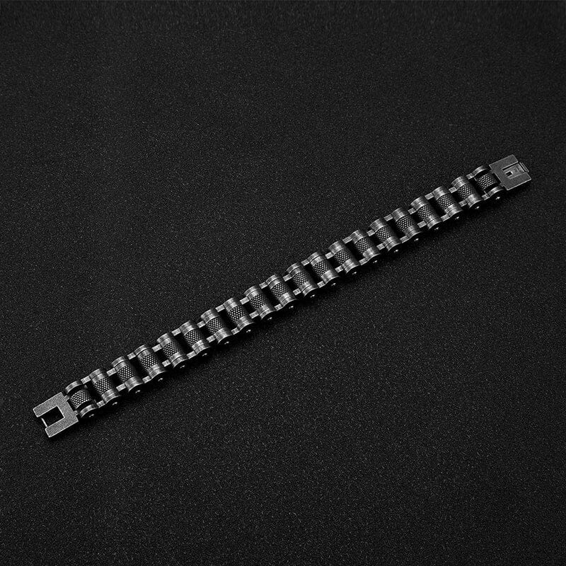 Pulseira Road Warrior em Aço Inoxidável Bracelet Tesouros Vikings