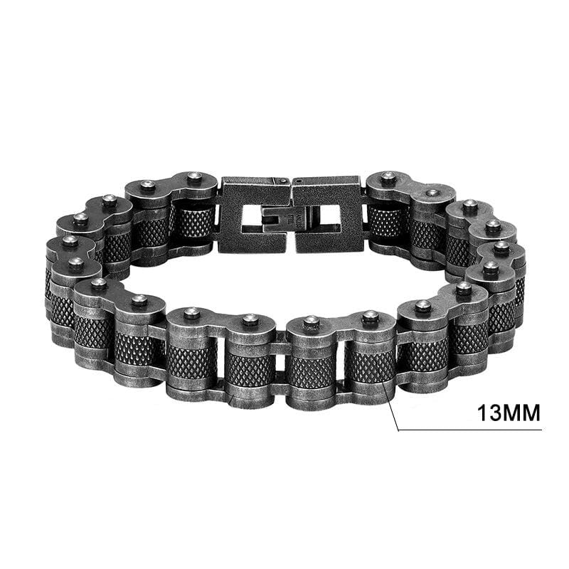 Pulseira Road Warrior em Aço Inoxidável Bracelet Tesouros Vikings