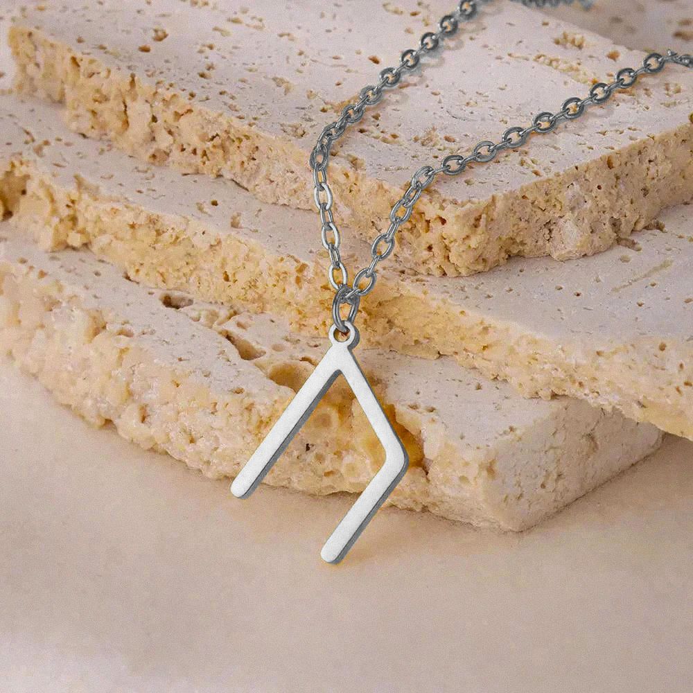Runas Vikings - Colar de Runas em Aço Inoxidável Necklace Tesouros Vikings