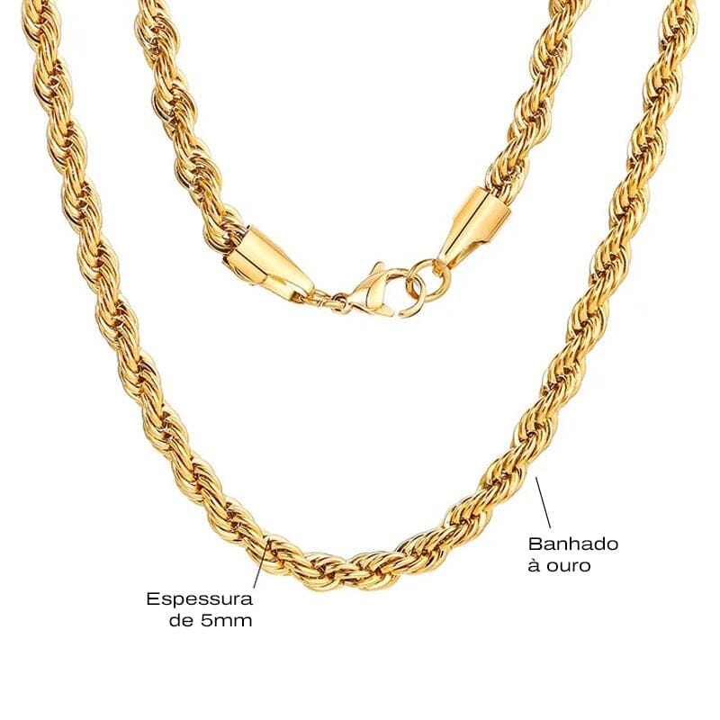 THOR - Colar Masculino em Aço Inoxidável Necklace Tesouros Vikings
