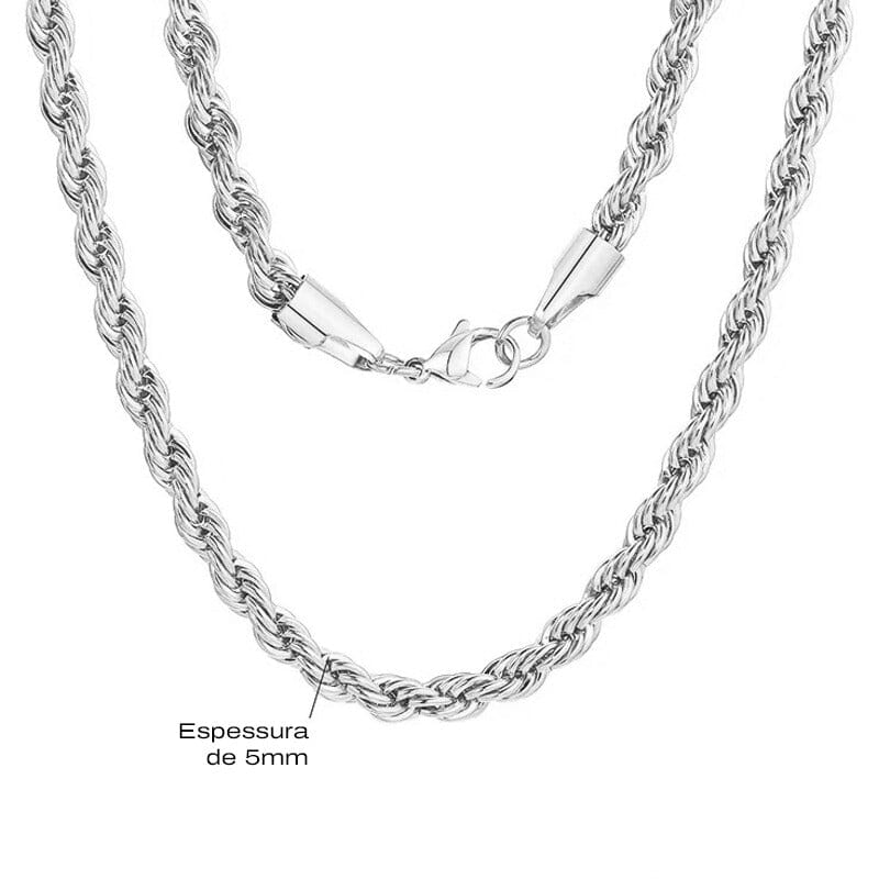 THOR - Colar Masculino em Aço Inoxidável Necklace Tesouros Vikings