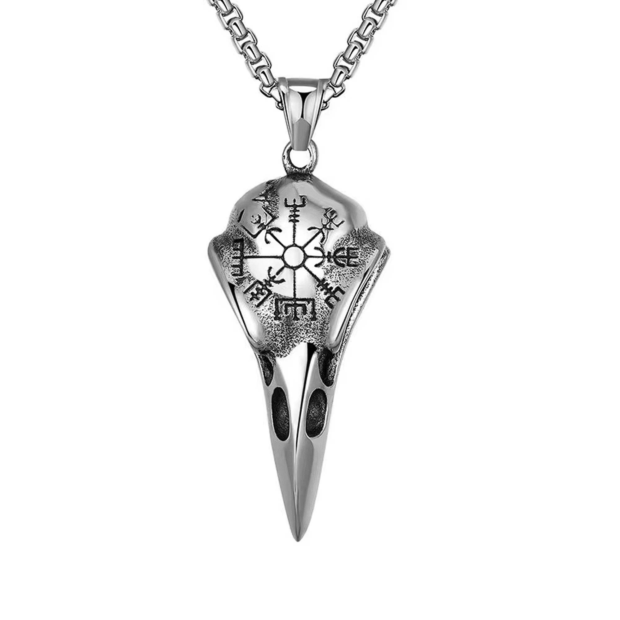 Corvo de Odin - Colar em Aço Inoxidável