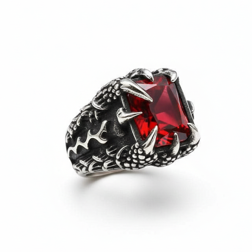 Anel Garra de Dragão em Aço Inoxidável