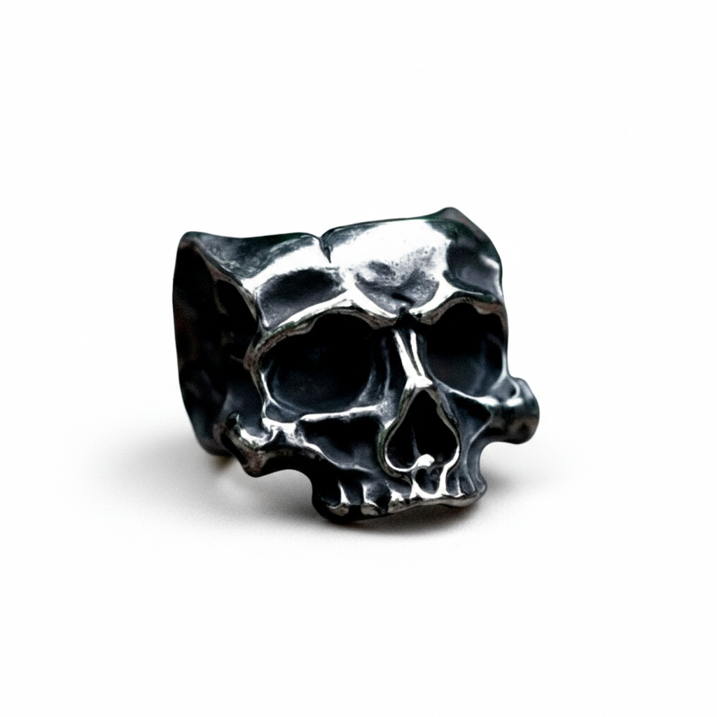 Anel Warrior Skull em Aço Inoxidável
