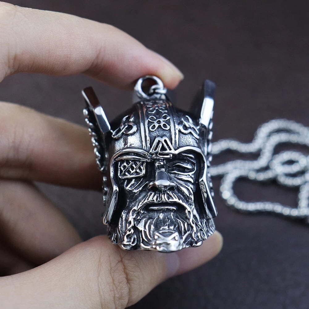 Allfather - Colar Odin em Aço Inoxidável Necklace Tesouros Vikings