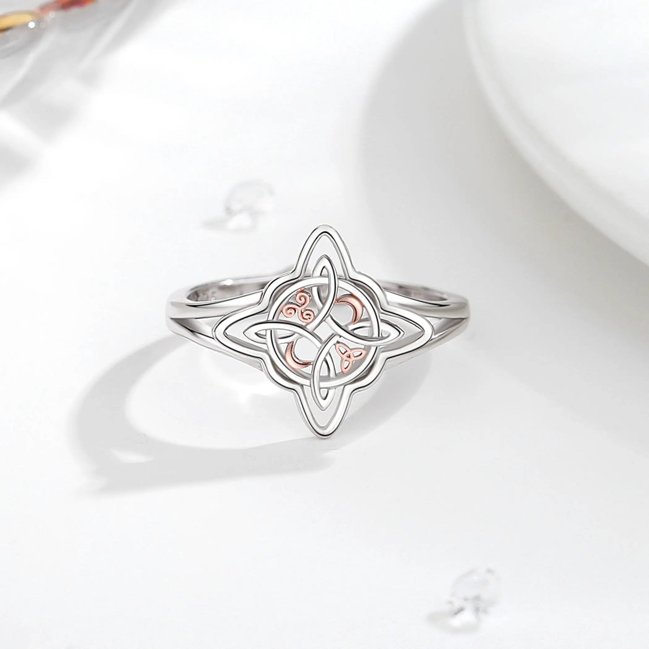 Anel Arianrhod em Prata 925- Tamanho Ajustável Ring Tesouros Vikings