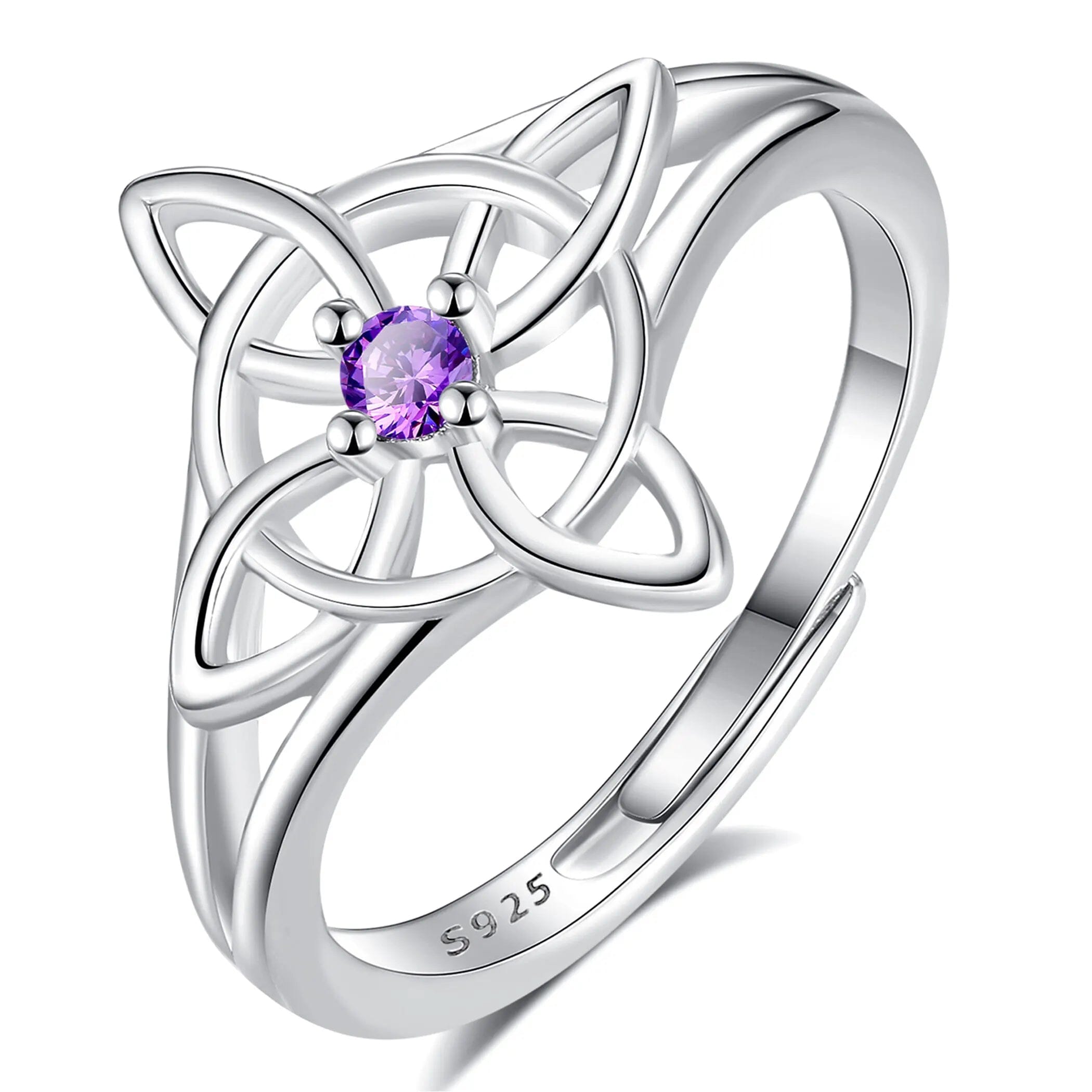 Anel Flor Celta em Prata 925 – Tamanho Ajustável Ring Tesouros Vikings