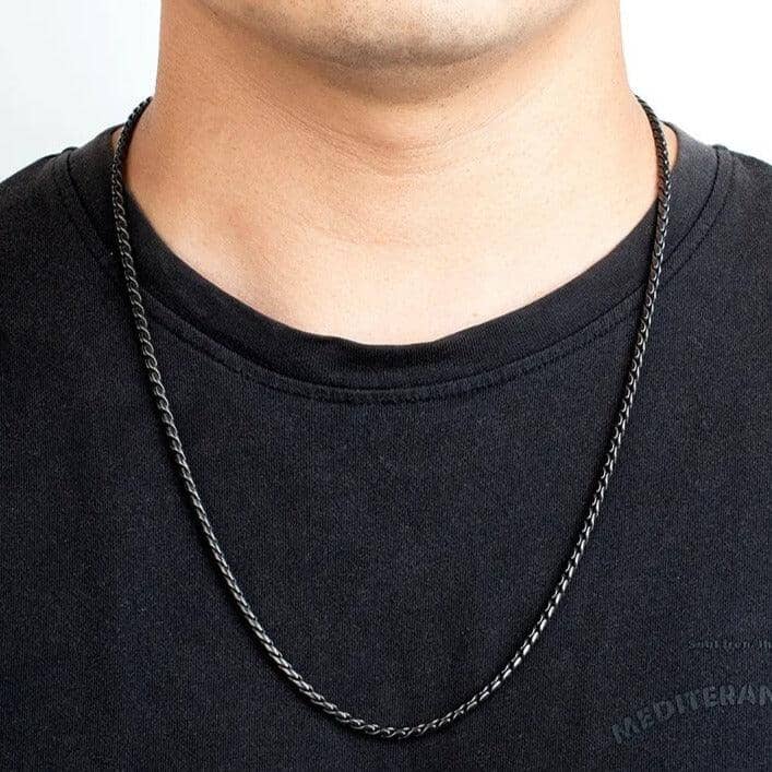 BALDUR - Colar Masculino em Aço Inoxidável Necklace Tesouros Vikings