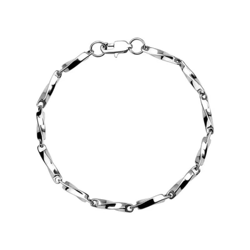 BIFROST - Pulseira Masculina em Aço Inoxidável Bracelet Tesouros Vikings