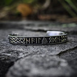 Bracelete Ancestral em Aço Inoxidável Bracelet Tesouros Vikings