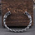 Bracelete Dragão Nórdico em Aço Inoxidável Bracelet Tesouros Vikings