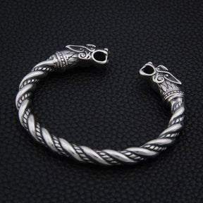 Bracelete Dragão Nórdico em Aço inoxidável Bracelet Tesouros Vikings