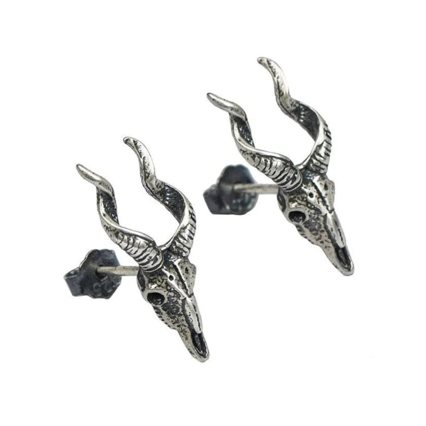 Brinco De Antílope Em Prata 925 Earrings Tesouros Vikings