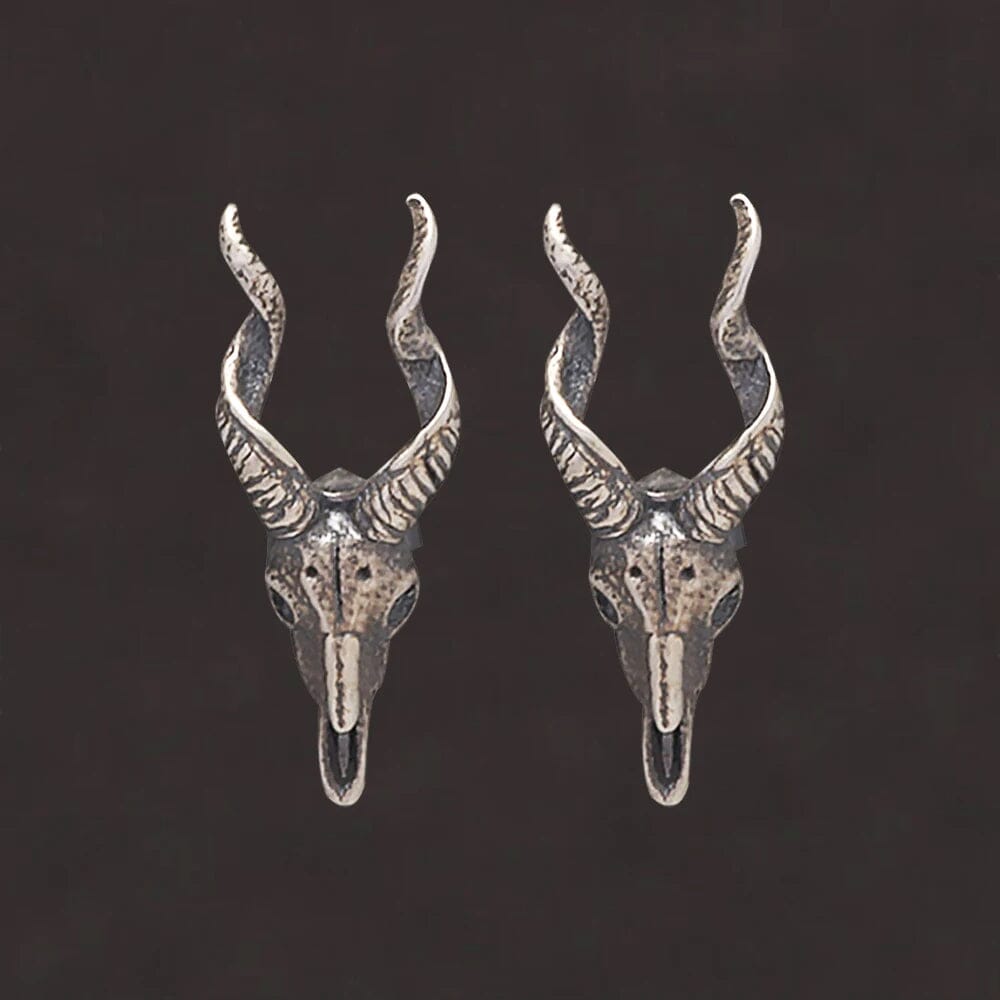 Brinco De Antílope Em Prata 925 Earrings Tesouros Vikings