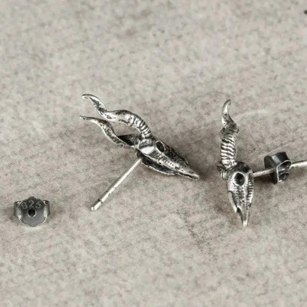 Brinco De Antílope Em Prata 925 Earrings Tesouros Vikings