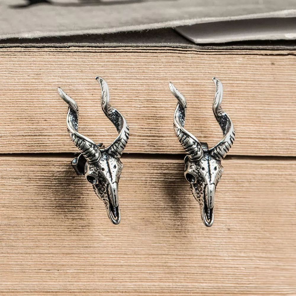 Brinco De Antílope Em Prata 925 Earrings Tesouros Vikings