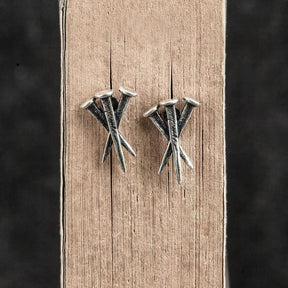 Brinco de Pregos em Prata 925 earrings Tesouros Vikings