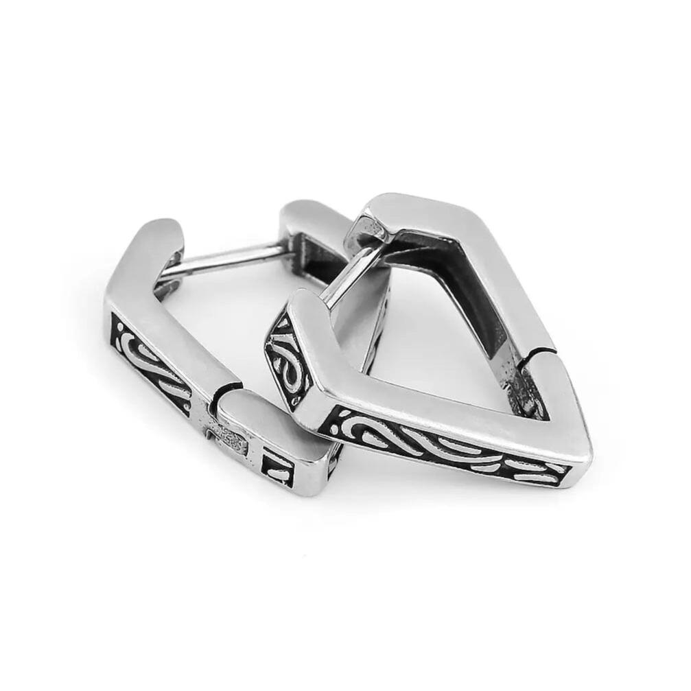 Brinco Masculino Celta em Aço Inoxidável Brincos Tesouros Vikings