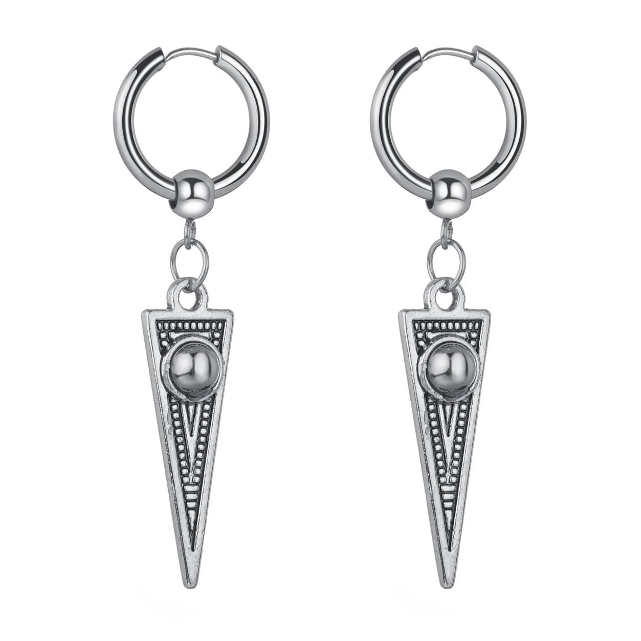 Brinco Masculino Skadi - Estilo Argola Earrings Tesouros Vikings