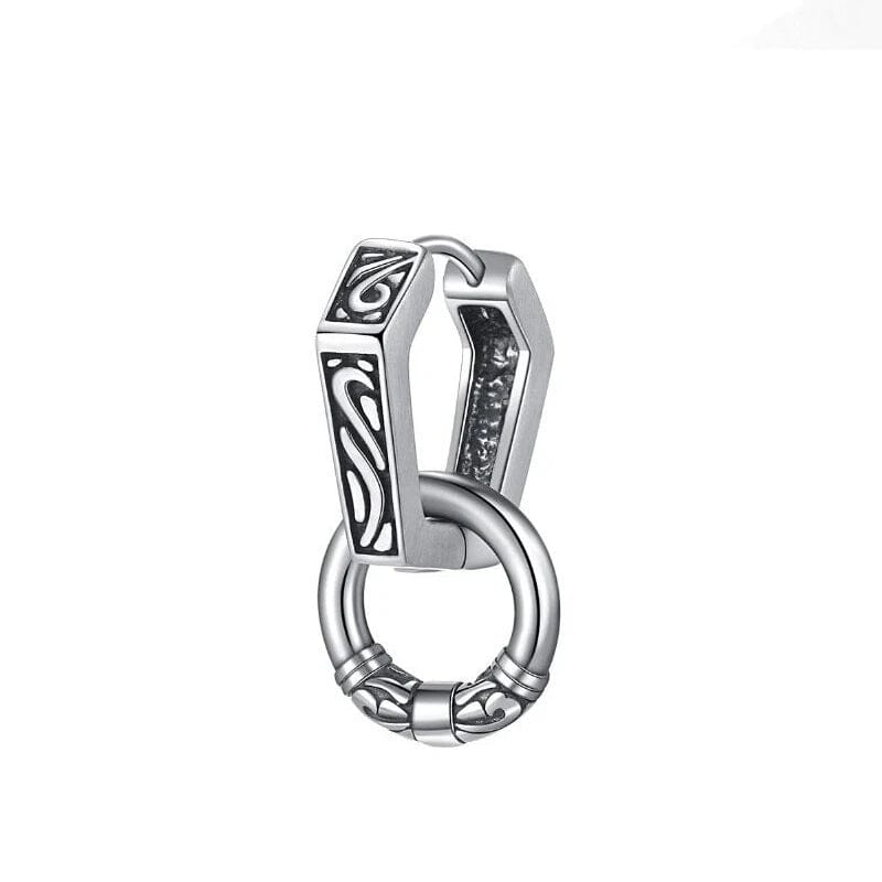 Brinco Viking Entrelaçado em Aço Inoxidável earrings Tesouros Vikings