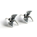 Brincos Mini Dragon em Prata 925 Earrings Tesouros Vikings