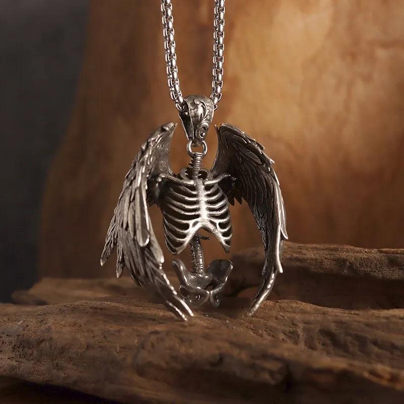 Colar Anjo da Morte Necklace Tesouros Vikings