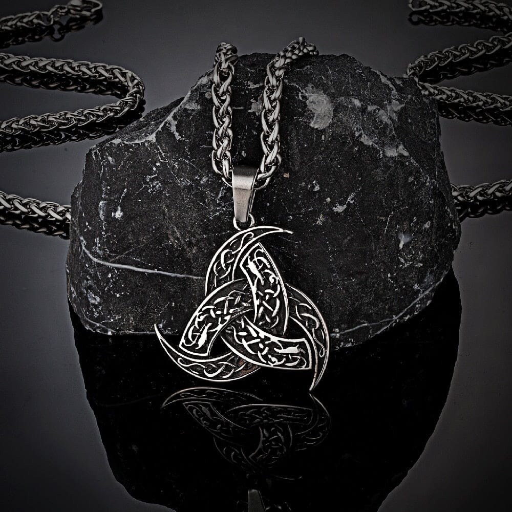 Colar Chifre de Odin em Aço Inoxidável Necklace Tesouros Vikings