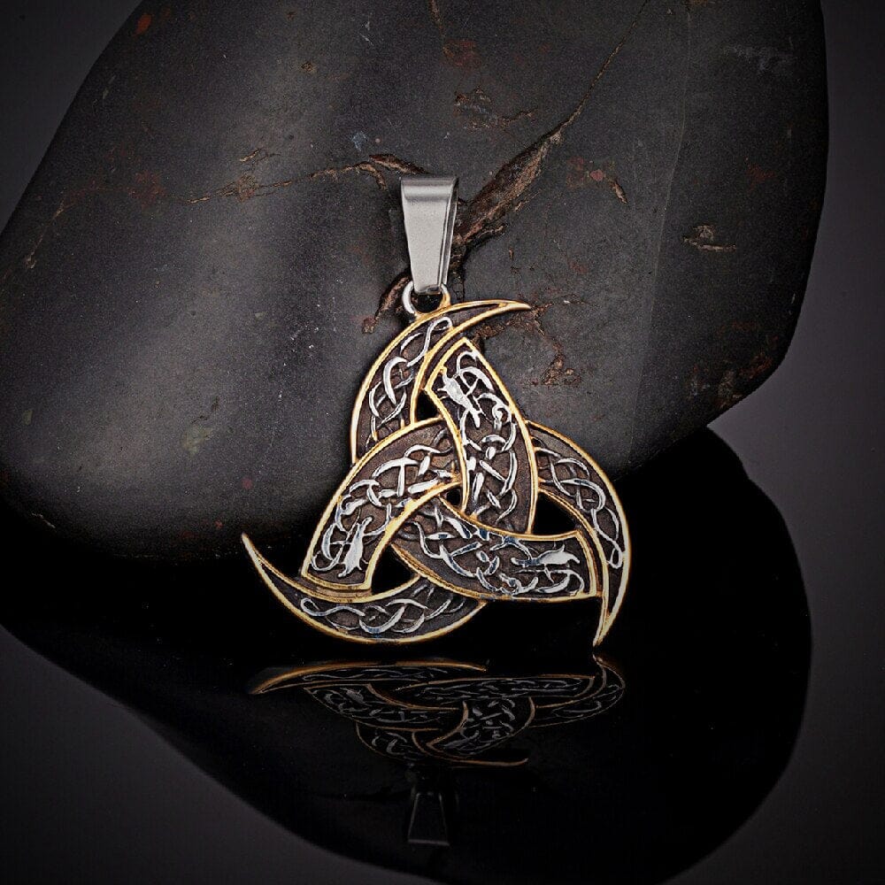 Colar Chifre de Odin em Aço Inoxidável Necklace Tesouros Vikings