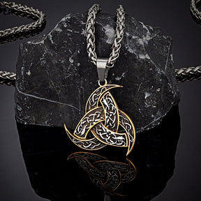 Colar Chifre de Odin em Aço Inoxidável Necklace Tesouros Vikings