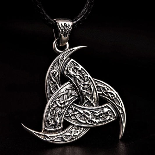 Colar Chifre de Odin em Aço Inoxidável Necklace Tesouros Vikings