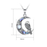 Colar de Corvo Munin em Prata 925 Necklace Tesouros Vikings