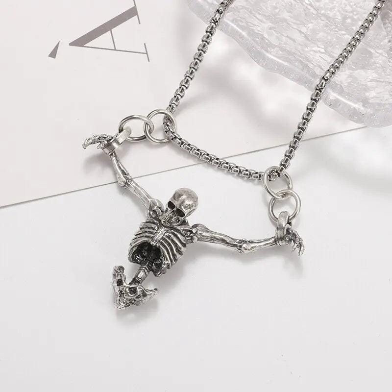 Colar Esqueleto Acorrentado Necklace Tesouros Vikings