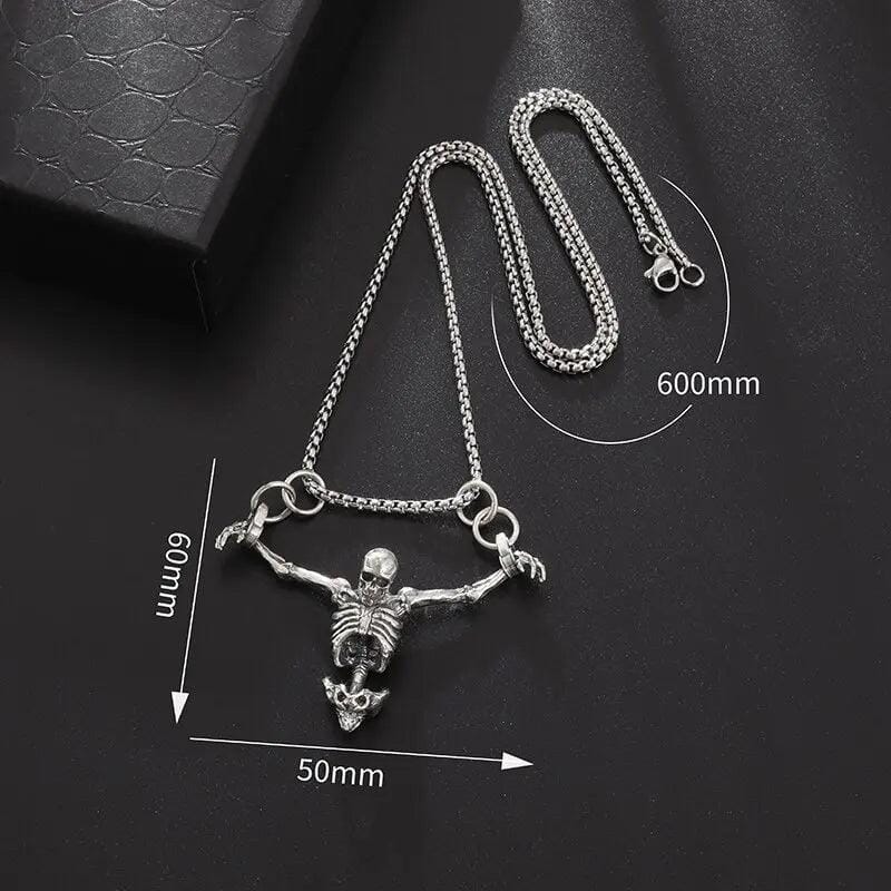 Colar Esqueleto Acorrentado Necklace Tesouros Vikings