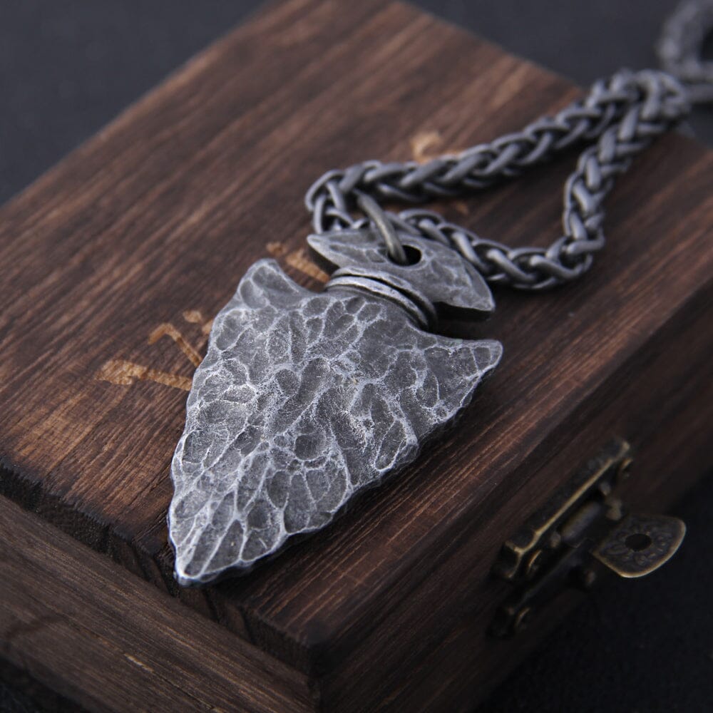 Colar Runa Vegvisir em Aço Inoxidável Necklace Tesouros Vikings