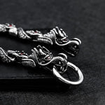 Fáfnir - Pulseira de Dragão em Aço Inoxidável Bracelet Tesouros Vikings